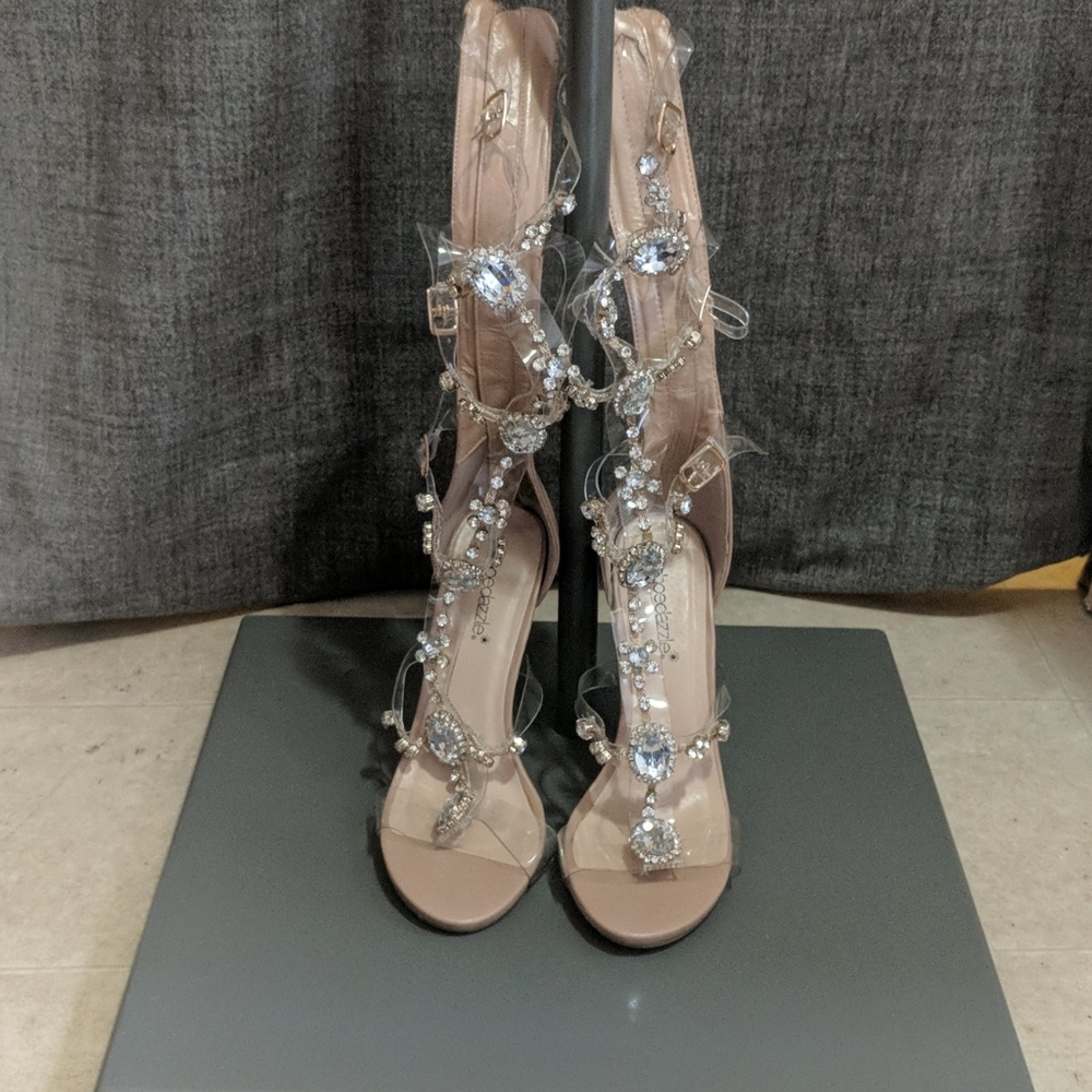 Women's Knee High Gladiator Strap Up Heels